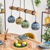 Koyoto Lampadario a sospensione, Lampada a sfera, Lampada a sospensione Écru, Nero, 4-Luci
