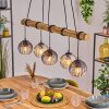 Koyoto Lampadario a sospensione, Lampada a sfera, Lampada a sospensione Écru, Nero, 5-Luci