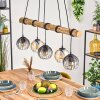 Koyoto Lampadario a sospensione, Lampada a sfera, Lampada a sospensione Écru, Nero, 5-Luci