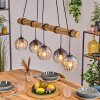 Koyoto Lampadario a sospensione, Lampada a sfera, Lampada a sospensione Écru, Nero, 5-Luci