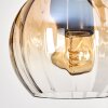 Koyoto Lampadario a sospensione, Lampada a sfera, Lampada a sospensione Écru, Nero, 5-Luci