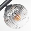 Koyoto Plafoniera, Lampada a sfera Ambrato, Chiaro, Grigio fumo, 6-Luci