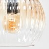 Koyoto Plafoniera, Lampada a sfera Ambrato, Chiaro, Grigio fumo, 6-Luci