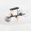 Koyoto Plafoniera, Lampada a sfera Ambrato, Chiaro, Grigio fumo, 6-Luci Koyoto Plafoniera, Lampada a sfera Ambrato, Chiaro, Grigio fumo, 6-Luci