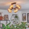 Koyoto Plafoniera, Lampada a sfera Ambrato, 6-Luci