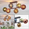 Koyoto Plafoniera, Lampada a sfera Blu, Oro, Verde, Ramato, 6-Luci