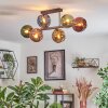 Koyoto Plafoniera, Lampada a sfera Blu, Oro, Verde, Ramato, 6-Luci