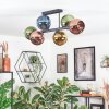 Koyoto Plafoniera, Lampada a sfera Blu, Oro, Verde, Ramato, 6-Luci