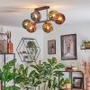 Koyoto Plafoniera, Lampada a sfera Blu, Oro, Verde, Ramato, 6-Luci