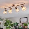 Saire Plafoniera, Faretto da soffitto Cromo, Nichel opaco, 4-Luci