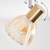 Saire Plafoniera, Faretto da soffitto Cromo, Ottone, 4-Luci