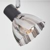 Saire Plafoniera, Faretto da soffitto Cromo, Nero, 4-Luci