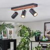 Orlan Plafoniera, Faretto da soffitto Cromo, Écru, Nero, 3-Luci