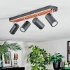 Orlan Plafoniera, Faretto da soffitto Cromo, Écru, Nero, 4-Luci