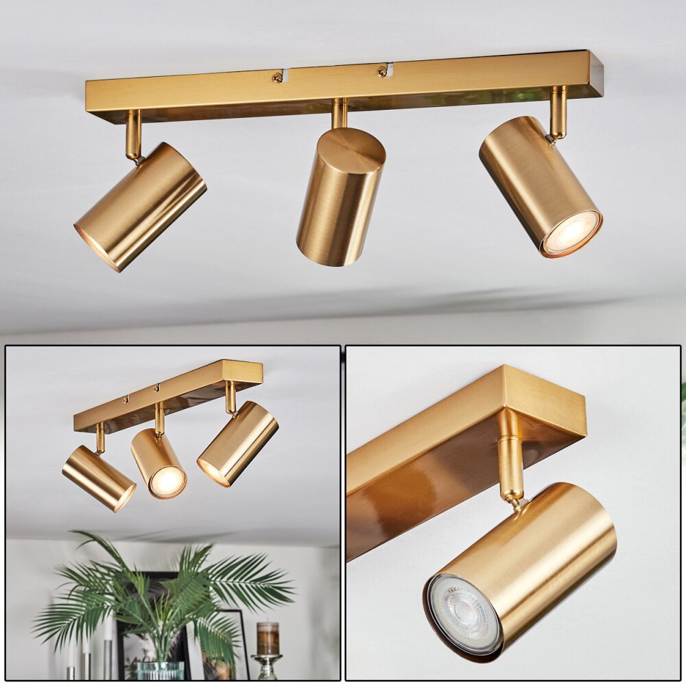 Javel Plafoniera, Faretto da soffitto Oro, 3-Luci main product photo