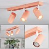 Javel Plafoniera, Faretto da soffitto Fucsia, Bianco, 3-Luci