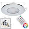 Paron Plafoniera da incasso, Faretto da soffitto, Lampada da incasso LED Cromo, 3-Luci, Telecomando