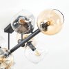Koyoto Plafoniera, Lampada a sfera Ambrato, Chiaro, Grigio fumo, 8-Luci
