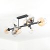 Koyoto Plafoniera, Lampada a sfera Ambrato, Chiaro, Grigio fumo, 8-Luci