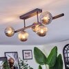 Chehalis Plafoniera, Lampada a sfera Nero, 5-Luci