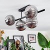 Chehalis Plafoniera, Lampada a sfera Nero, 5-Luci
