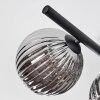 Chehalis Plafoniera, Lampada a sfera Nero, 5-Luci