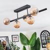 Chehalis Plafoniera, Lampada a sfera Nero, 5-Luci