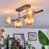Chehalis Plafoniera, Lampada a sfera Nero, 5-Luci