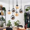 Gastor Lampadario a sospensione, Lampada a sfera, Lampada a sospensione Nero, 6-Luci