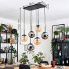 Gastor Lampadario a sospensione, Lampada a sfera, Lampada a sospensione Nero, 6-Luci