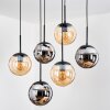 Gastor Lampadario a sospensione, Lampada a sfera, Lampada a sospensione Nero, 6-Luci