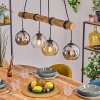 Koyoto Lampadario a sospensione, Lampada a sfera, Lampada a sospensione Écru, Nero, 4-Luci