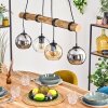 Koyoto Lampadario a sospensione, Lampada a sfera, Lampada a sospensione Écru, Nero, 4-Luci