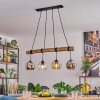 Koyoto Lampadario a sospensione, Lampada a sfera, Lampada a sospensione Écru, Nero, 4-Luci