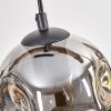 Ripoll Lampadario a sospensione, Lampada a sfera, Lampada a sospensione Écru, Nero, 4-Luci
