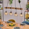 Ripoll Lampadario a sospensione, Lampada a sfera, Lampada a sospensione Écru, Nero, 4-Luci