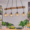 Ripoll Lampadario a sospensione, Lampada a sfera, Lampada a sospensione Écru, Nero, 4-Luci