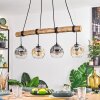 Ripoll Lampadario a sospensione, Lampada a sfera, Lampada a sospensione Écru, Nero, 4-Luci