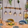 Ripoll Lampadario a sospensione, Lampada a sfera, Lampada a sospensione Écru, Nero, 4-Luci