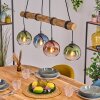 Koyoto Lampadario a sospensione, Lampada a sfera, Lampada a sospensione Écru, Nero, 4-Luci