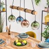 Koyoto Lampadario a sospensione, Lampada a sfera, Lampada a sospensione Écru, Nero, 4-Luci