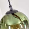 Koyoto Lampadario a sospensione, Lampada a sfera, Lampada a sospensione Écru, Nero, 4-Luci