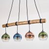 Koyoto Lampadario a sospensione, Lampada a sfera, Lampada a sospensione Écru, Nero, 4-Luci