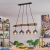 Koyoto Lampadario a sospensione, Lampada a sfera, Lampada a sospensione Écru, Nero, 4-Luci