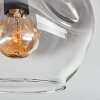 Ripoll Plafoniera, Lampada a sfera Chiaro, Grigio fumo, 3-Luci
