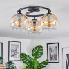Koyoto Plafoniera, Lampada a sfera Ambrato, Chiaro, 3-Luci