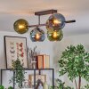 Koyoto Plafoniera, Lampada a sfera Blu, Oro, Verde, 5-Luci