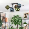 Koyoto Plafoniera, Lampada a sfera Blu, Oro, Verde, 5-Luci