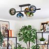 Koyoto Plafoniera, Lampada a sfera Blu, Oro, Verde, Chiaro, 5-Luci