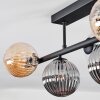 Chehalis Plafoniera, Lampada a sfera Nero, 5-Luci